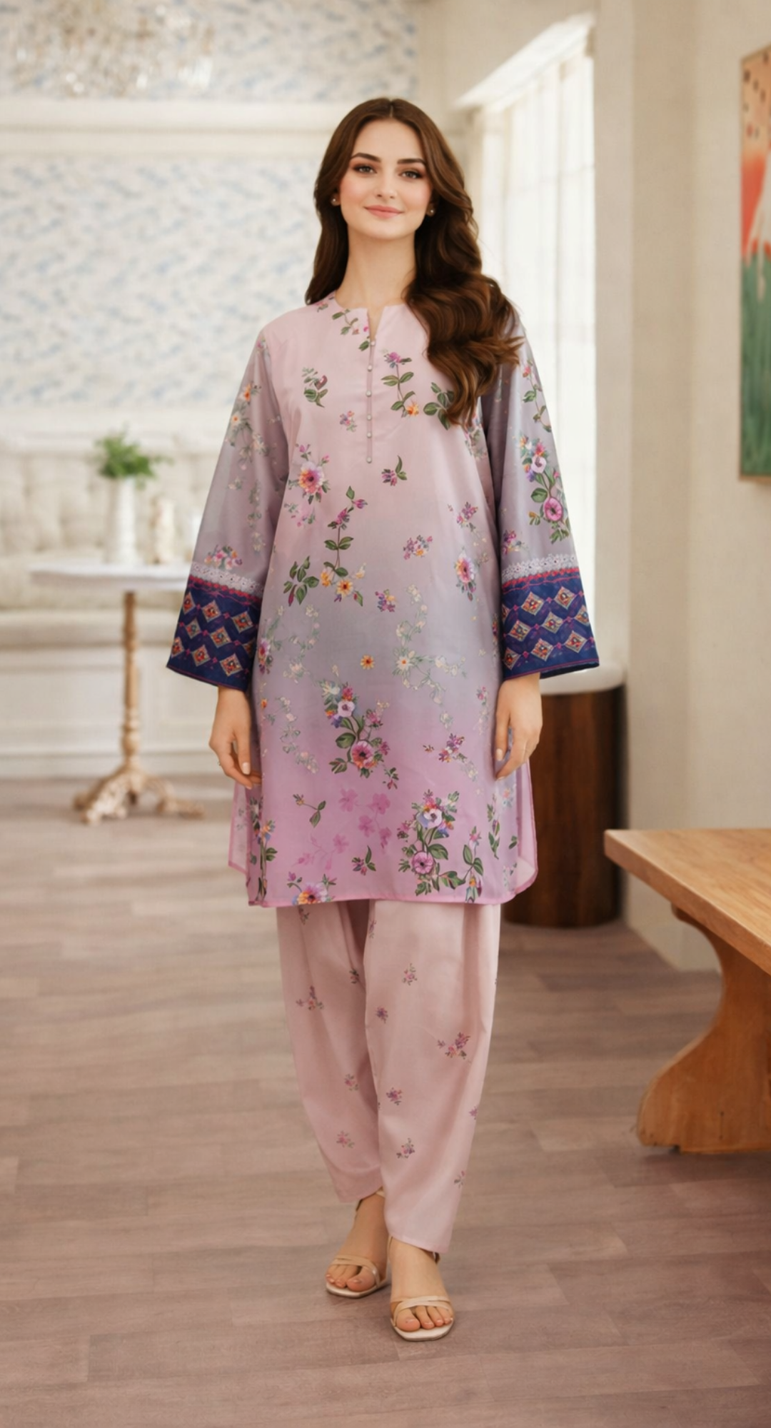 Gul Ahmed YOLO Digital Printed Co-Ords Set (Shirt & Trouser)