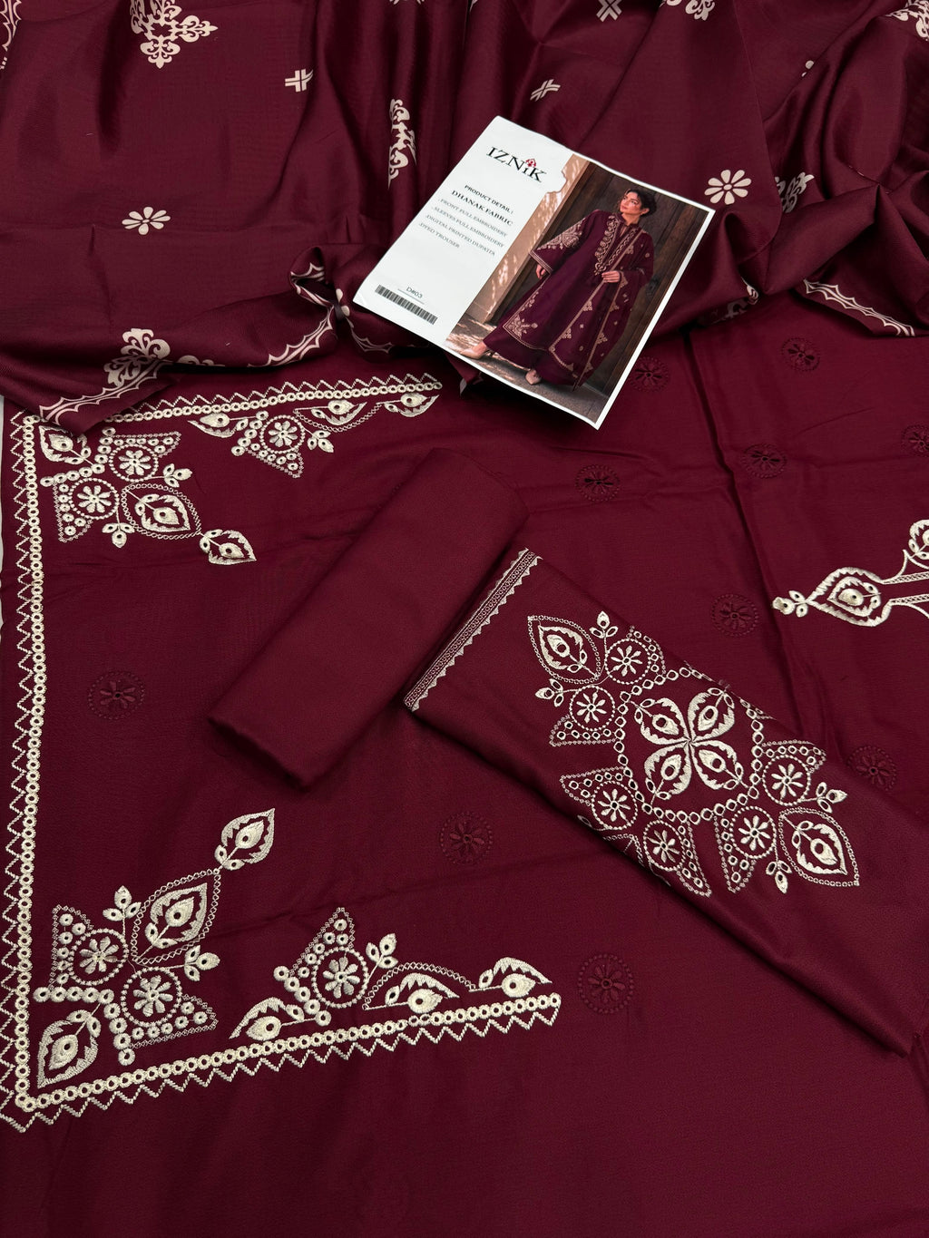 Dhanak 3PC – Heavy Embroidered Collection