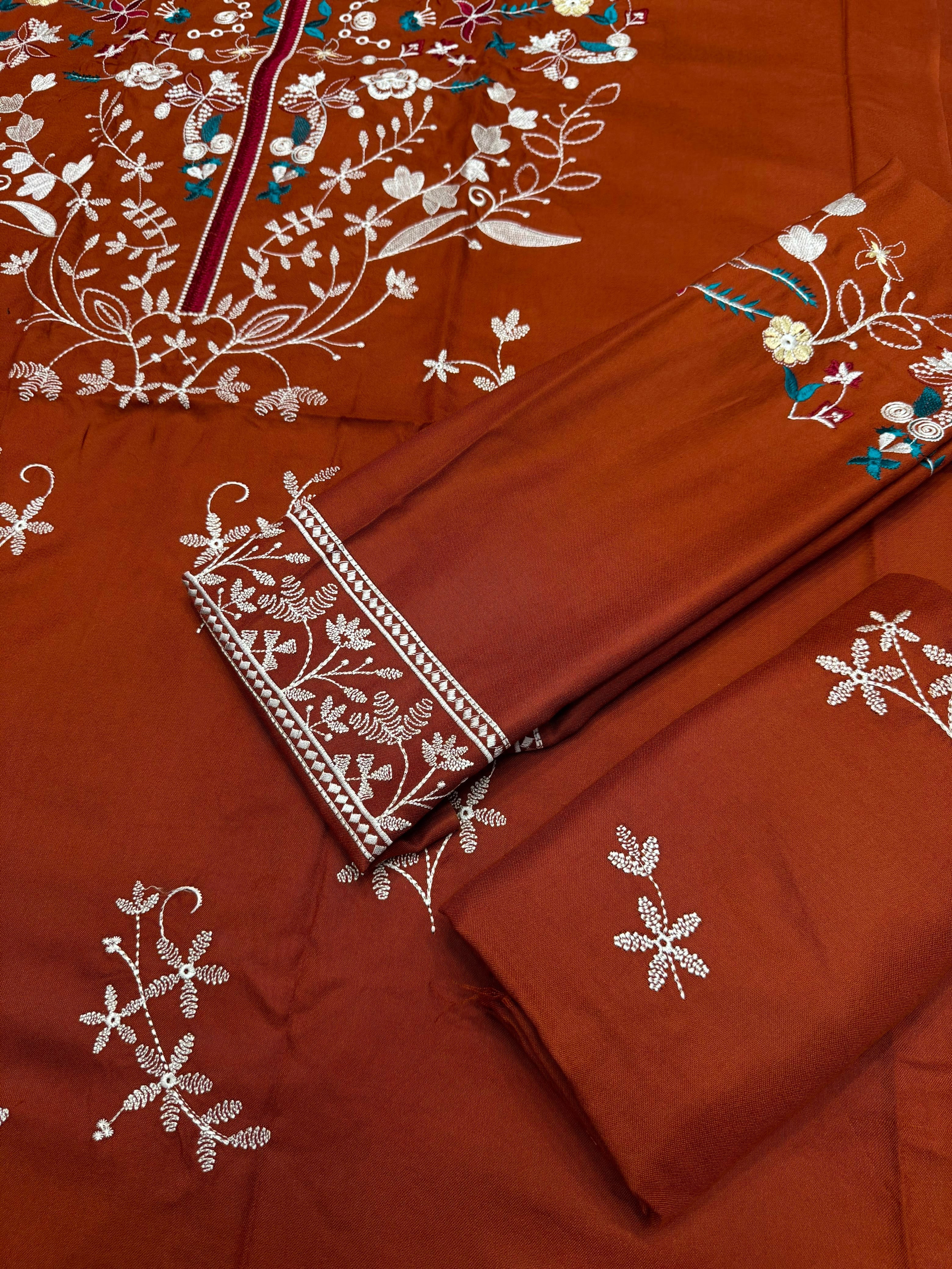 Dhanak 3PC – Heavy Embroidered Collection