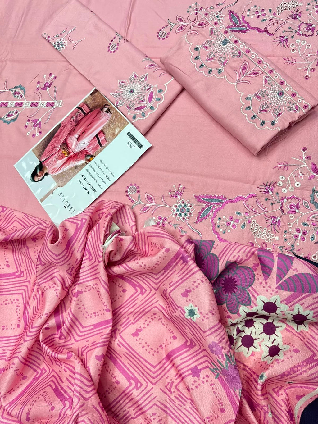 Dhanak 3PC – Heavy Embroidered Collection