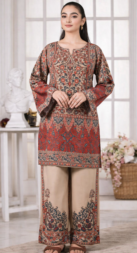 Gul Ahmed YOLO Digital Printed Co-Ords Set (Shirt & Trouser)
