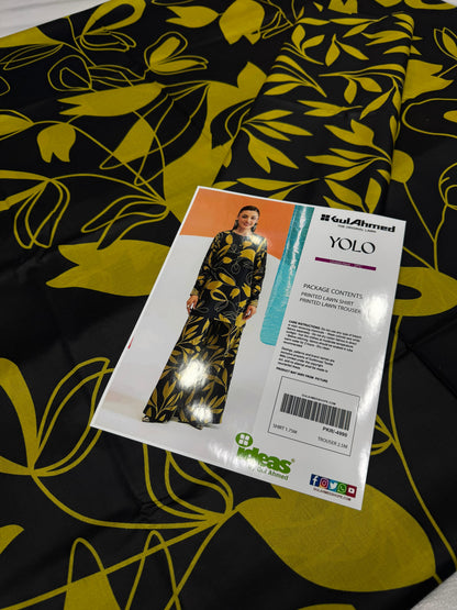 GulAhmed YOLO Digital Printed Co-Ords Set (Shirt & Trouser)