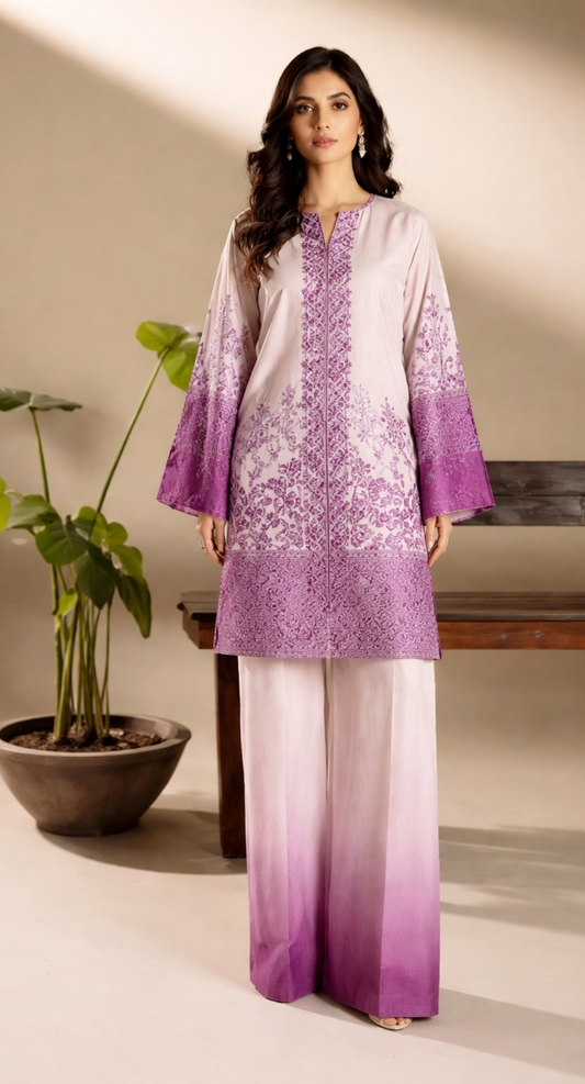 Gul Ahmed YOLO Digital Printed Co-Ords Set (Shirt & Trouser)