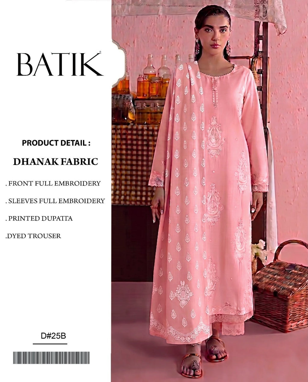 Dhanak 3PC – Heavy Embroidered Collection