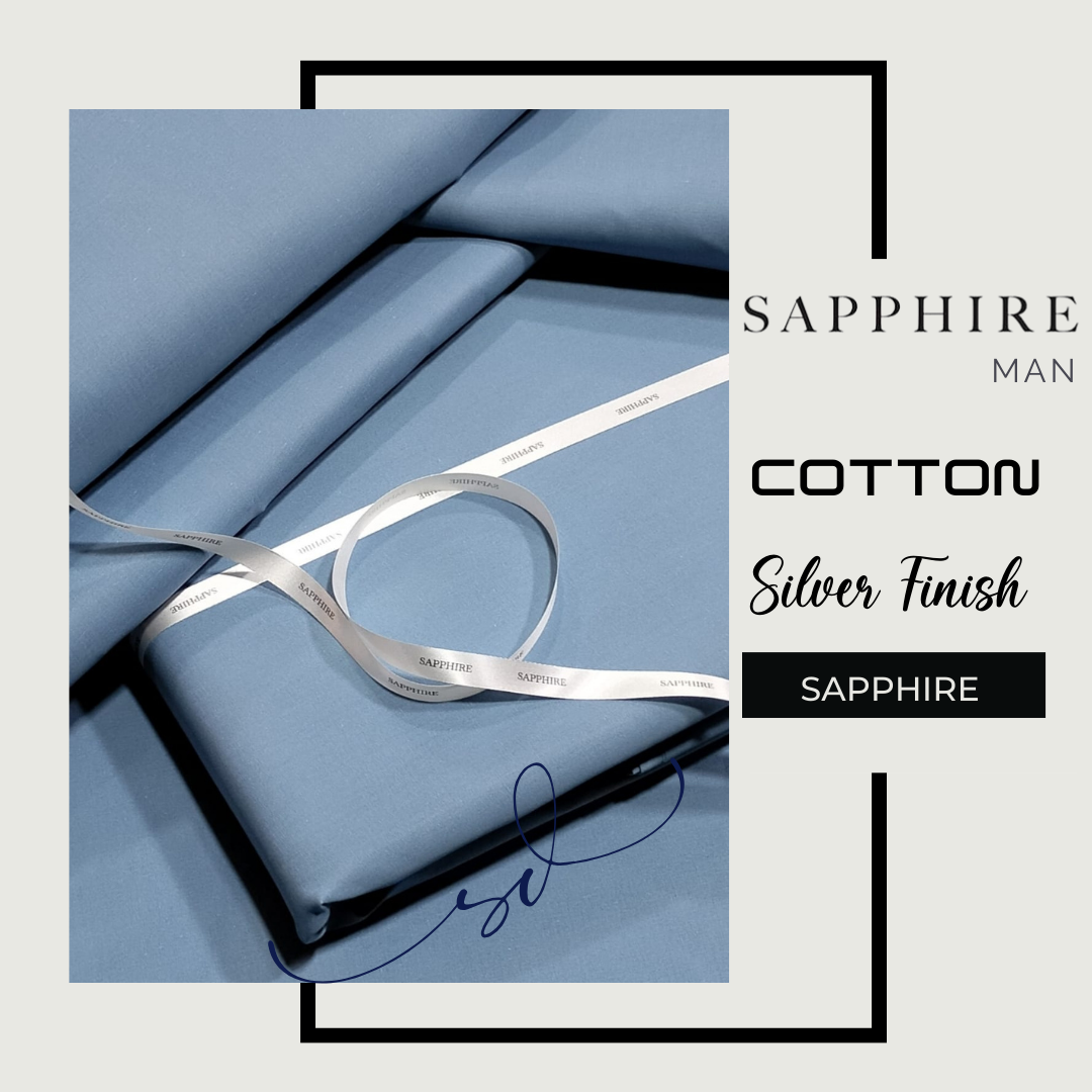 SAPPHIRE COTTON SILVER FINISH